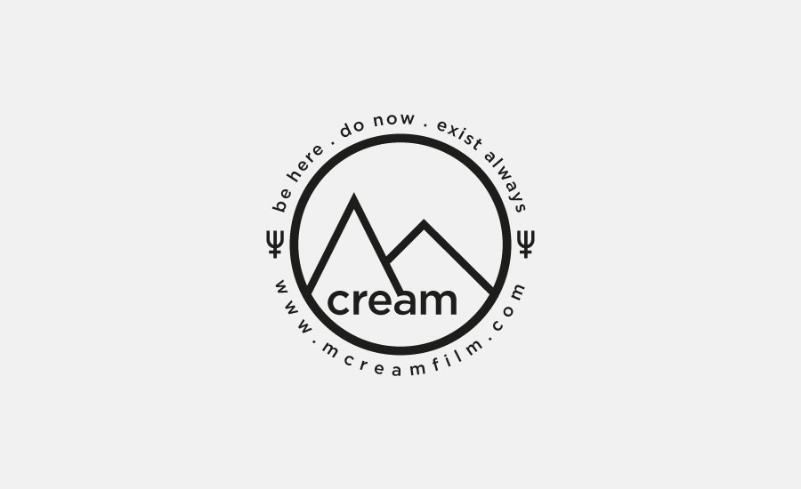M Cream Film Logo Design